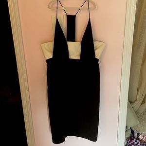 Nicole Miller black and white cocktail dress